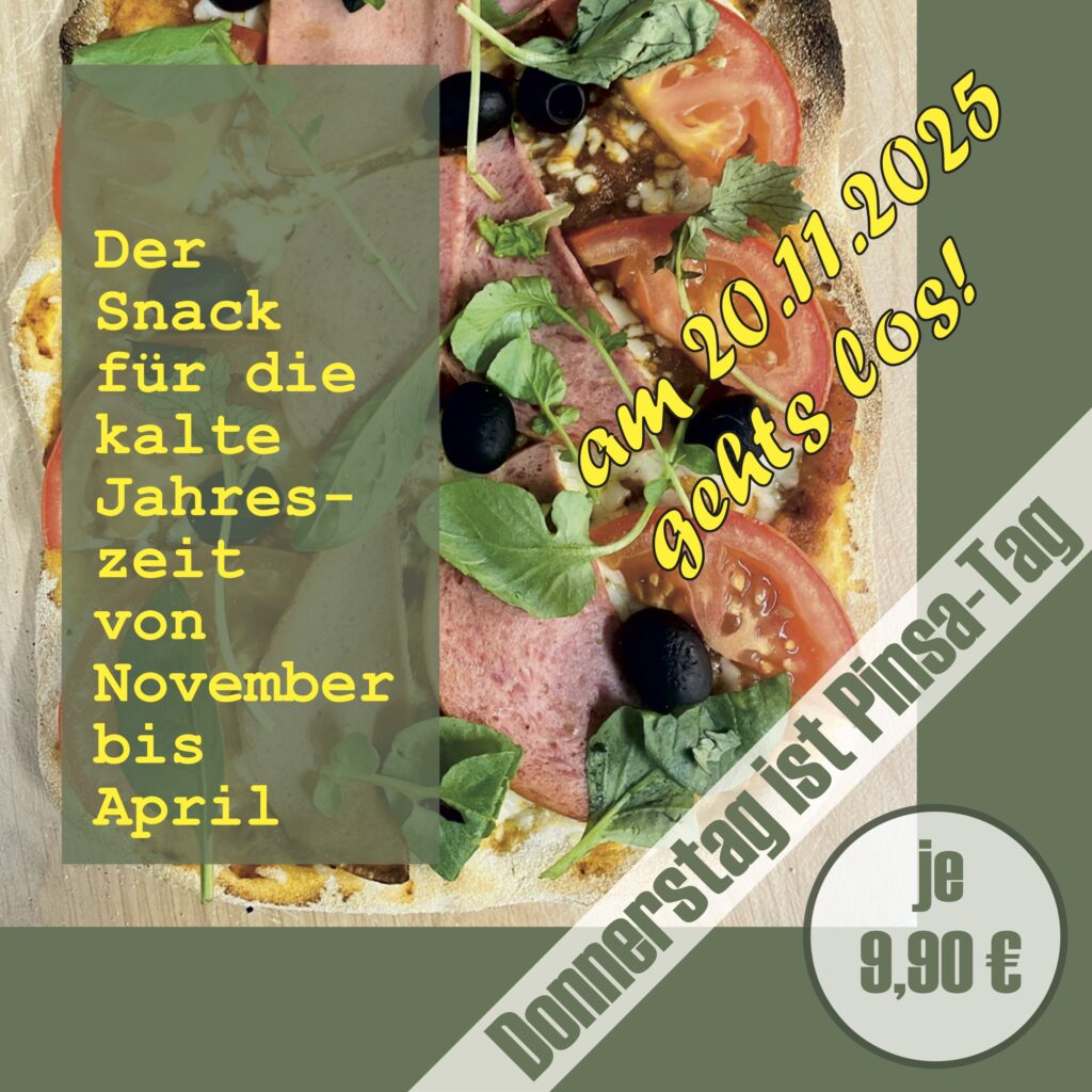 Donnerstag ist Pinsa-Tag im Relax Sonthofen - von November bis April